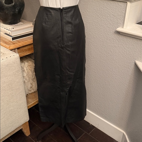 Tower Hill Collection Vintage Leather Skirt Lined NWT Size 8 Tall - Picture 4 of 6